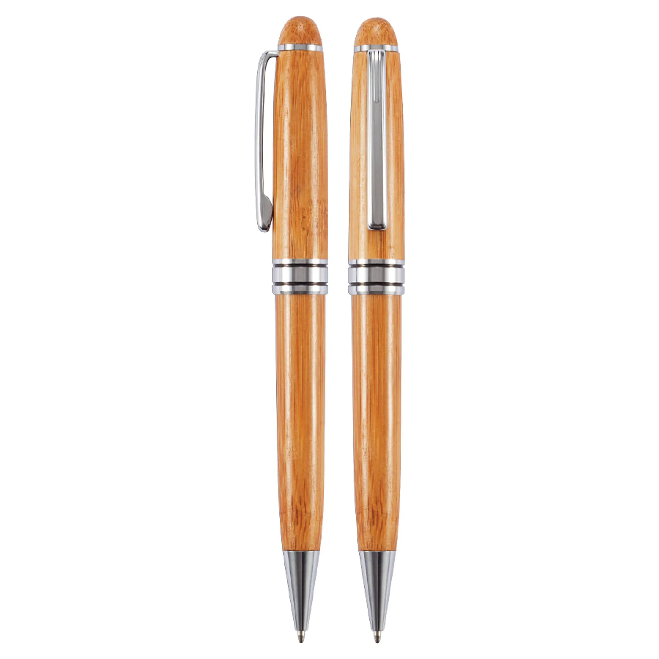 Set Bolígrafo Estuche de Bambú 2