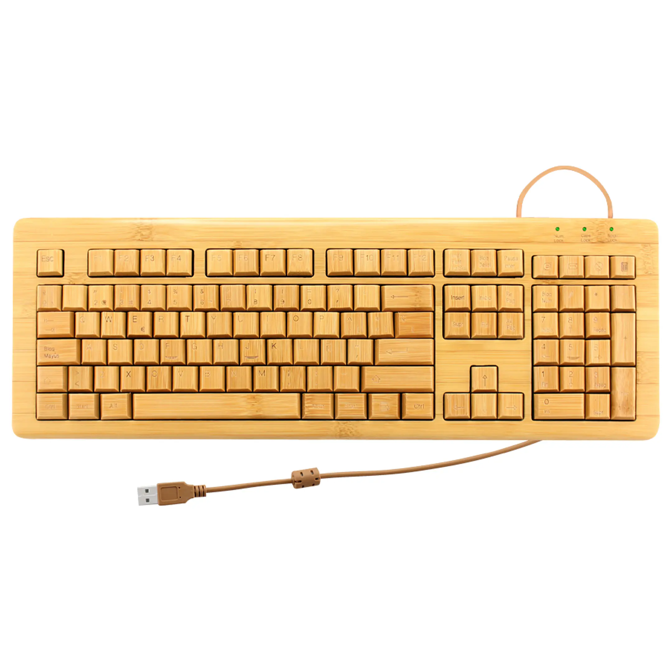 Teclado de Bambú 3