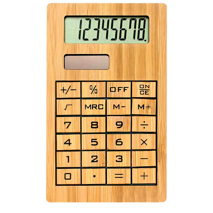 Calculadora Solar de Bambú 1
