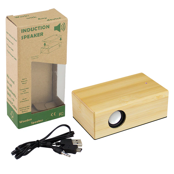 Parlante Inducción de Bambú 5