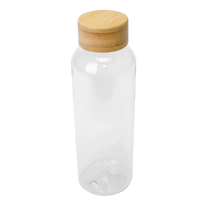 Botella PET tapa bambú 