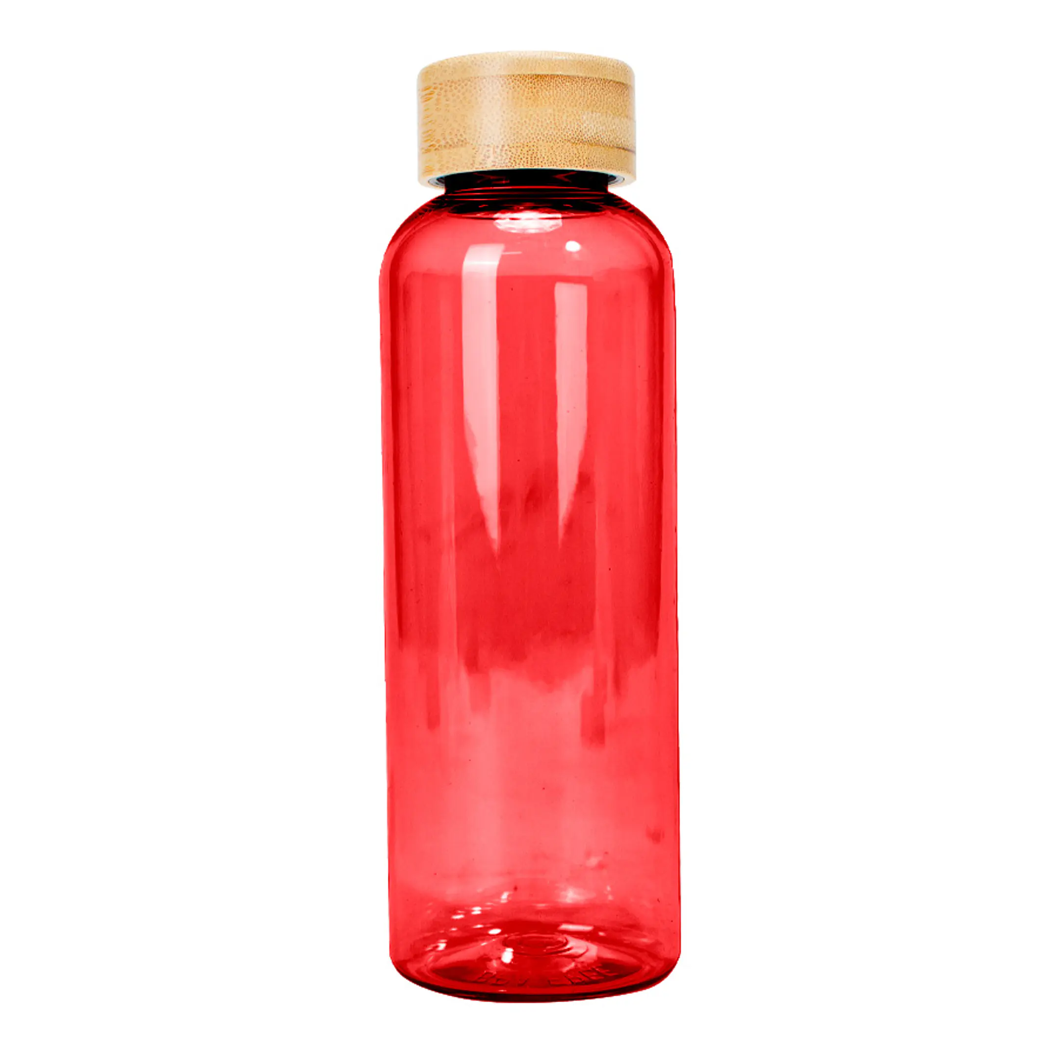 Botella PET tapa bambú 