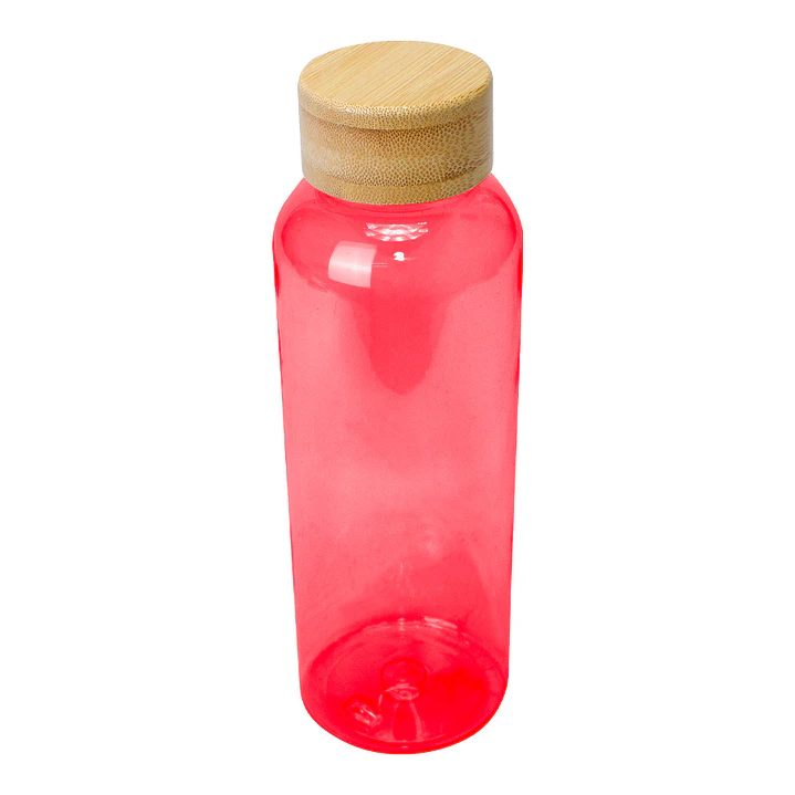 Botella PET tapa bambú 