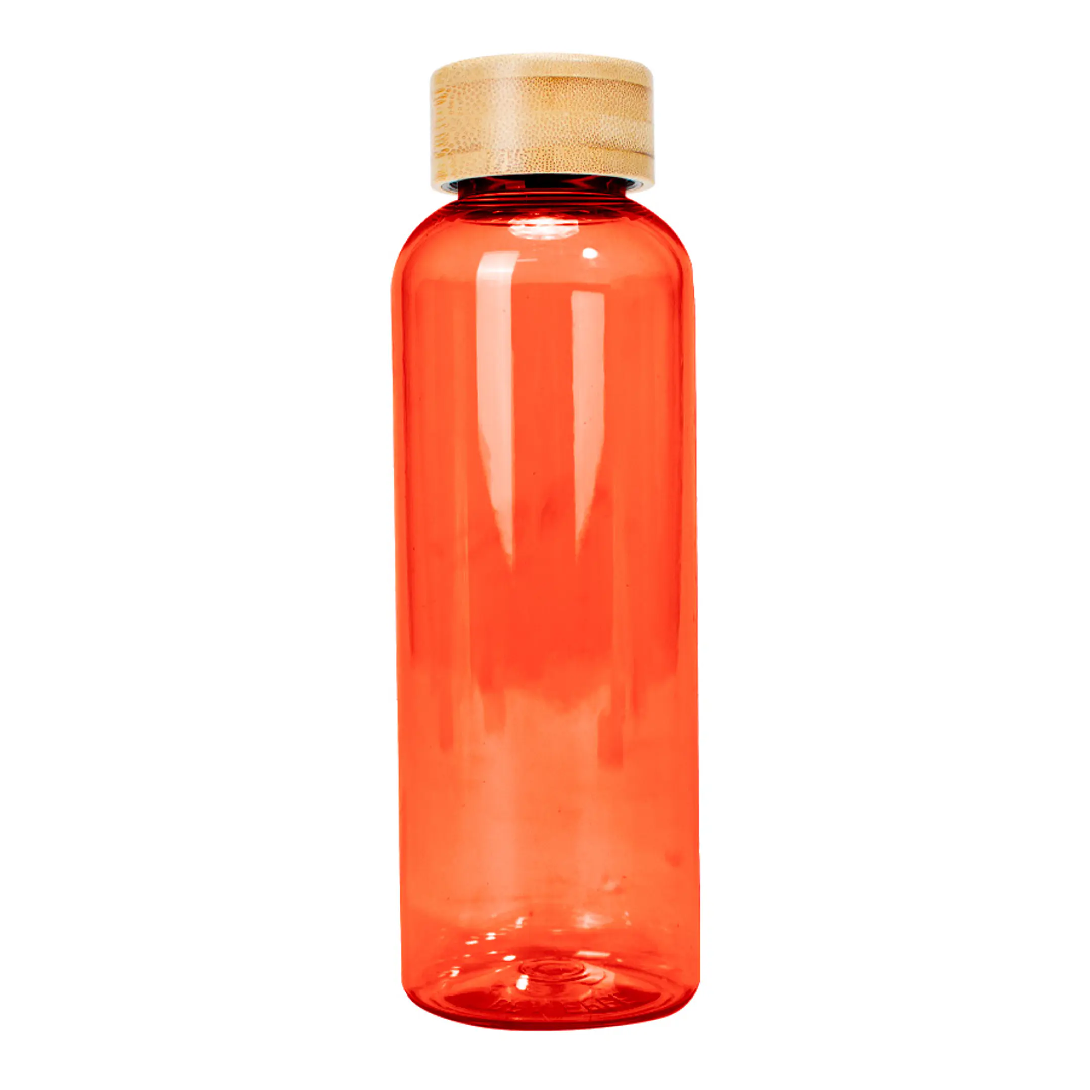 Botella PET tapa bambú 