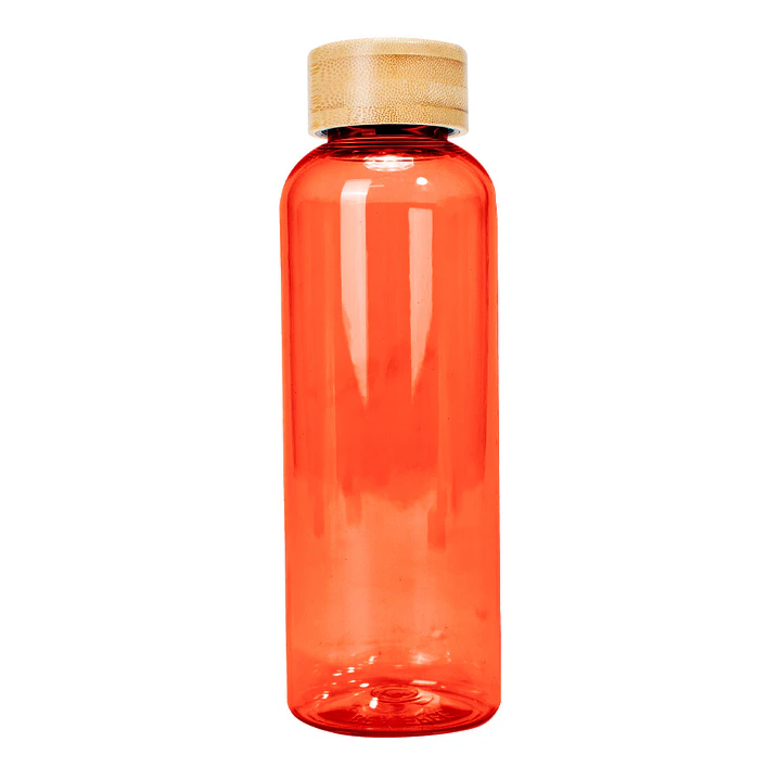 Botella PET tapa bambú 
