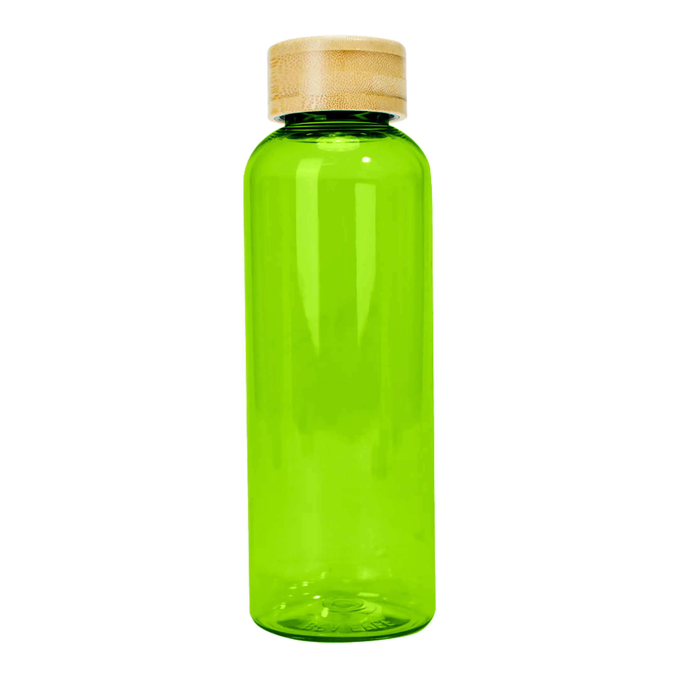 Botella PET tapa bambú 