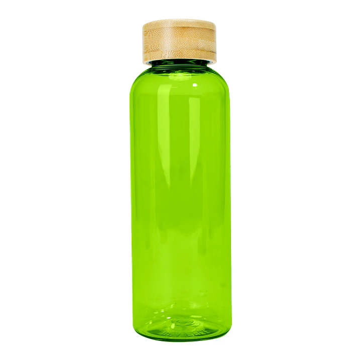 Botella PET tapa bambú 