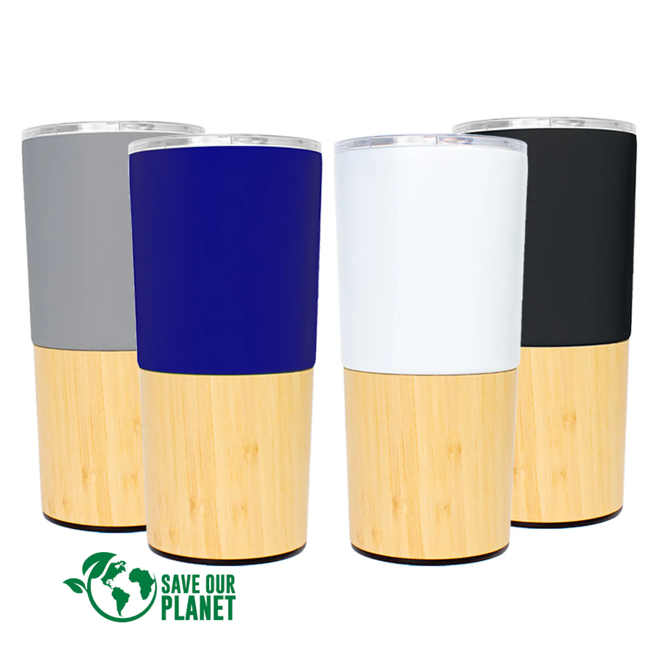 Mug metálico/bambú 