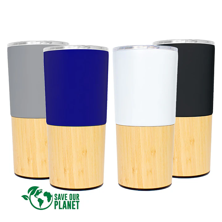 Mug metálico/bambú 