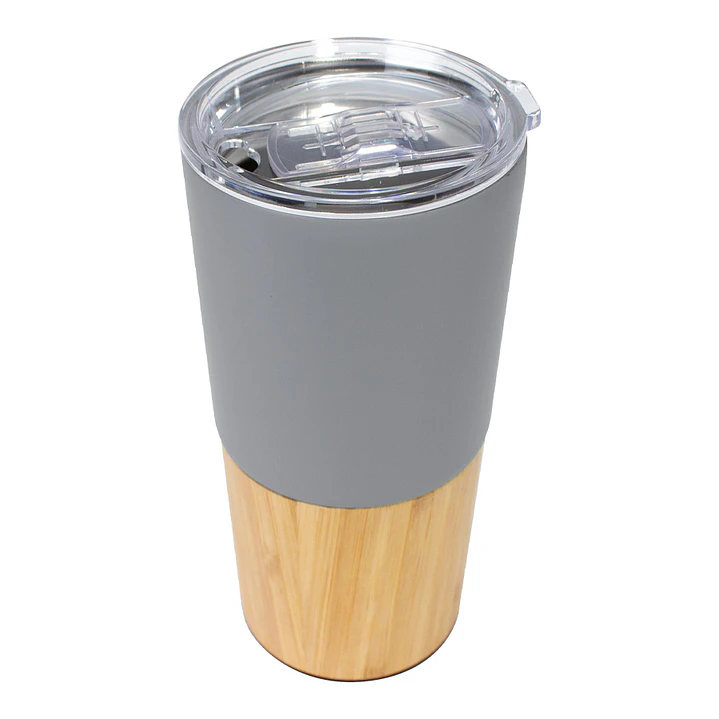 Mug metálico/bambú 