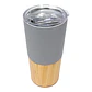 Mug metálico/bambú 