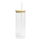 Botella Vidrio Borosilicato Sublimación, tapa Bamboo - Miniatura 2