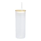 Botella Vidrio Borosilicato Sublimación, tapa Bamboo - Miniatura 5