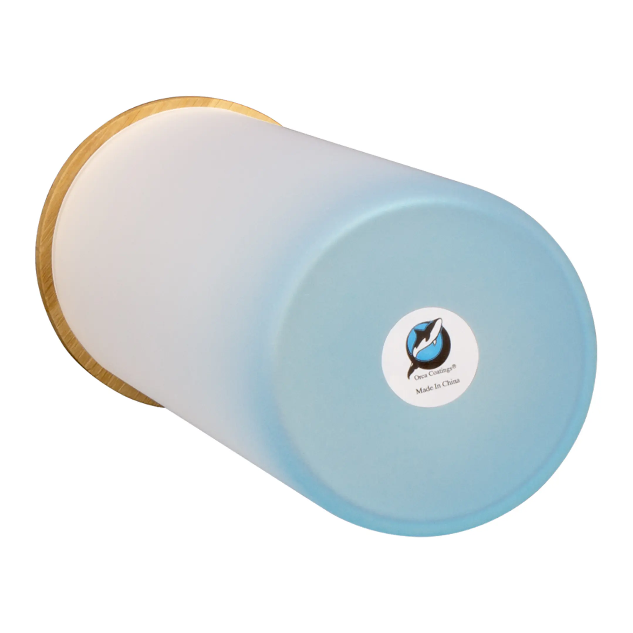 Botella Vidrio Borosilicato Sublimación, tapa Bamboo 10