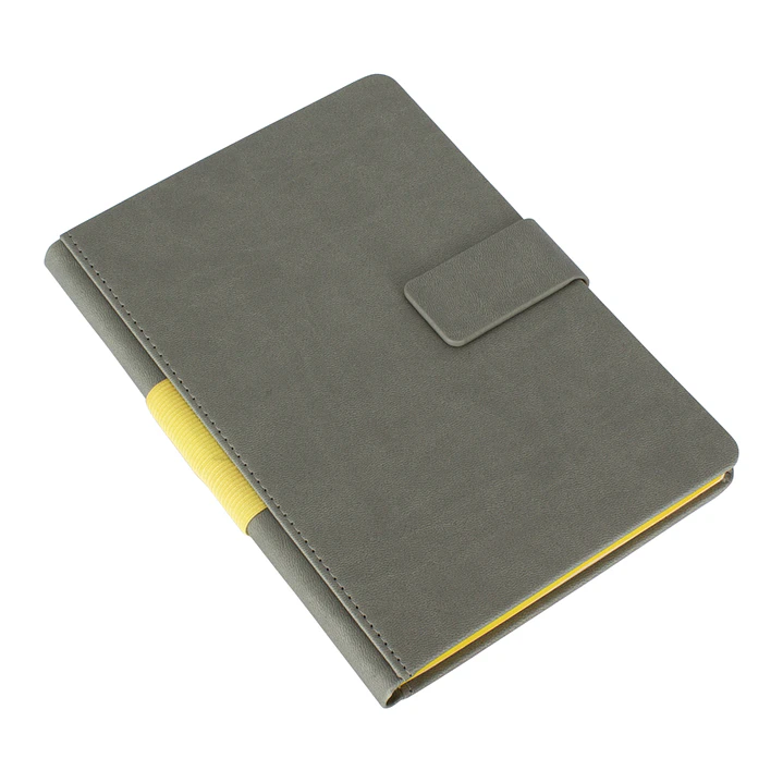 Cuaderno Gris cierre imantado (12 Unidades). 8