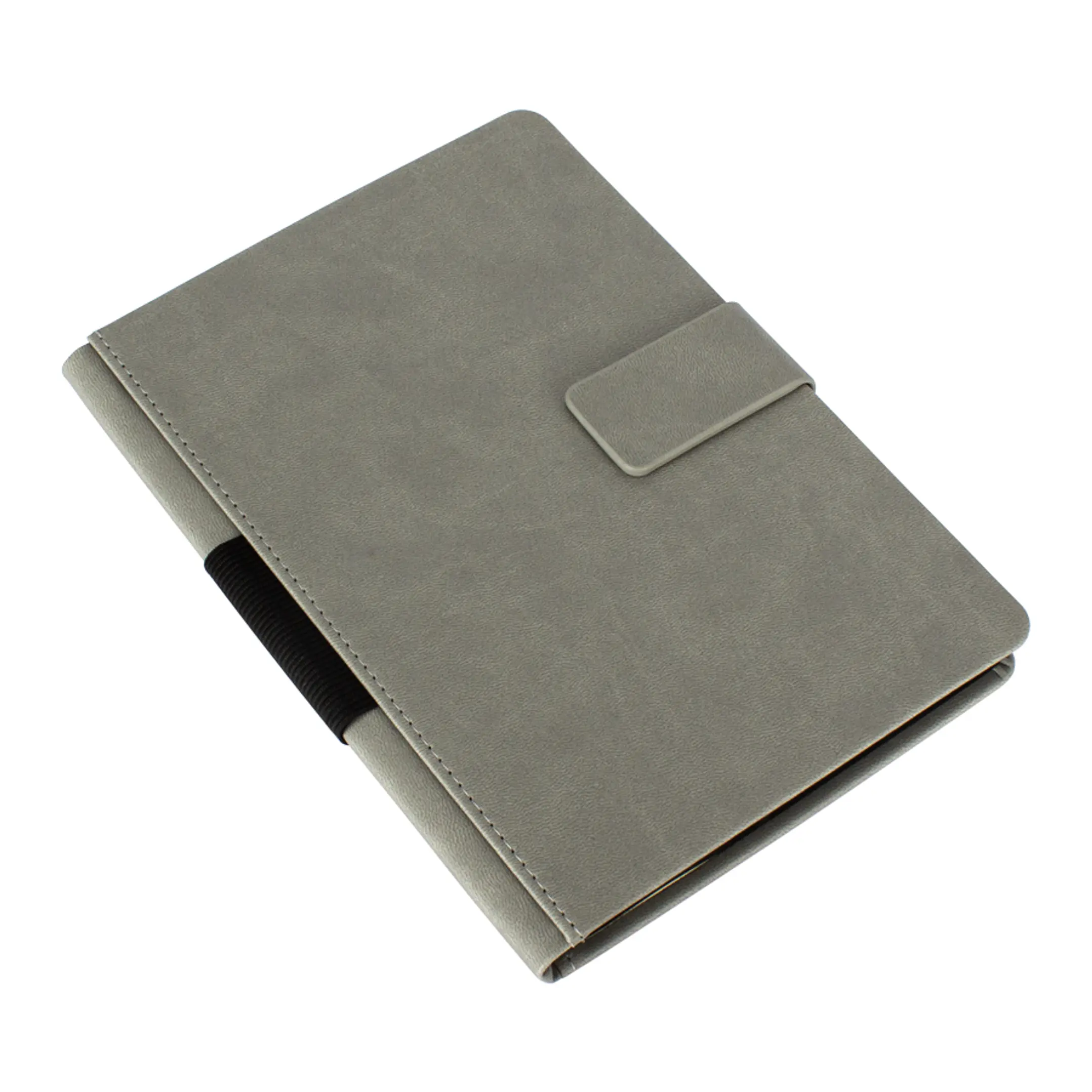 Cuaderno Gris cierre imantado (12 Unidades). 12