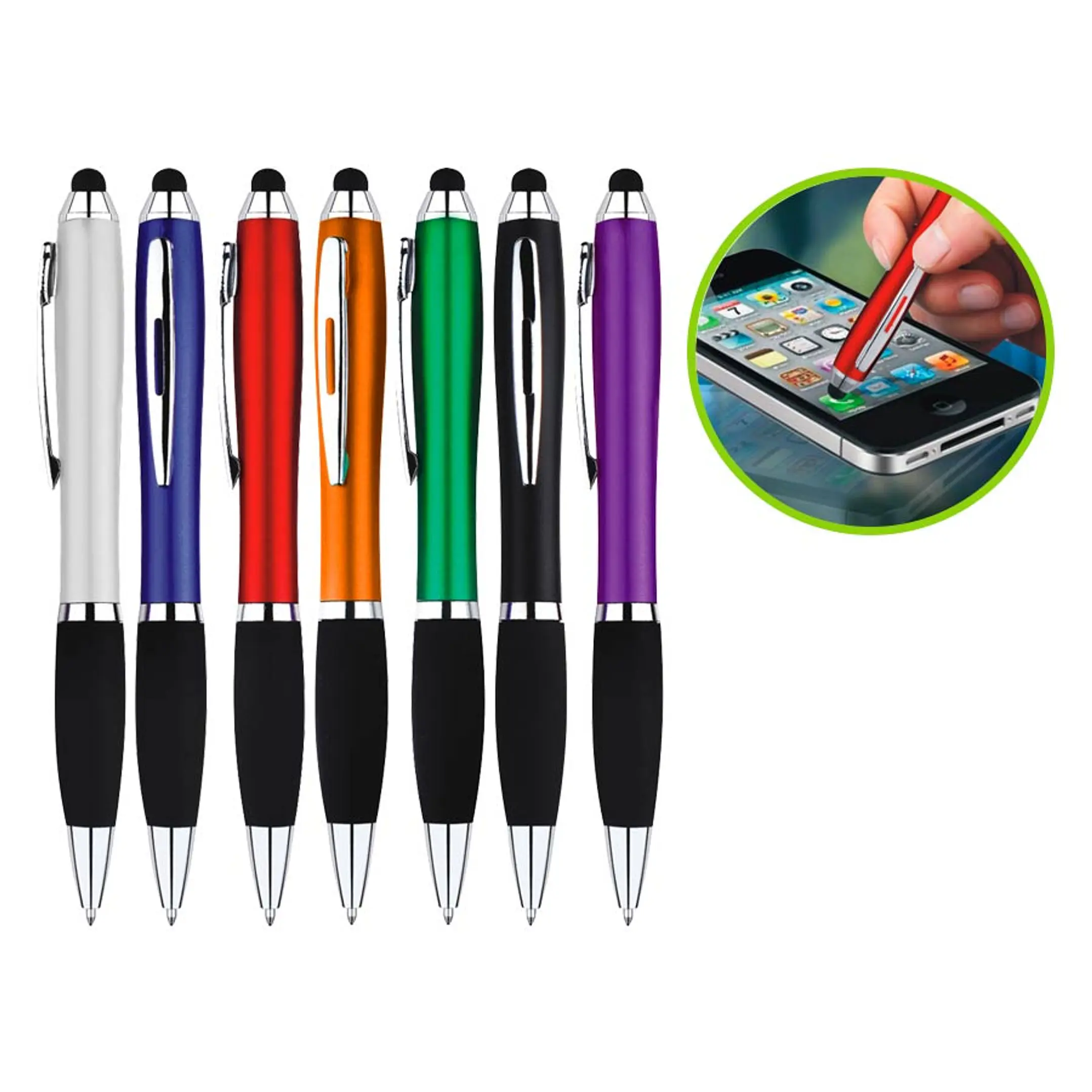 Bolígrafo Touch-Screen Wind Color (Pack de 100 Lápices). 1