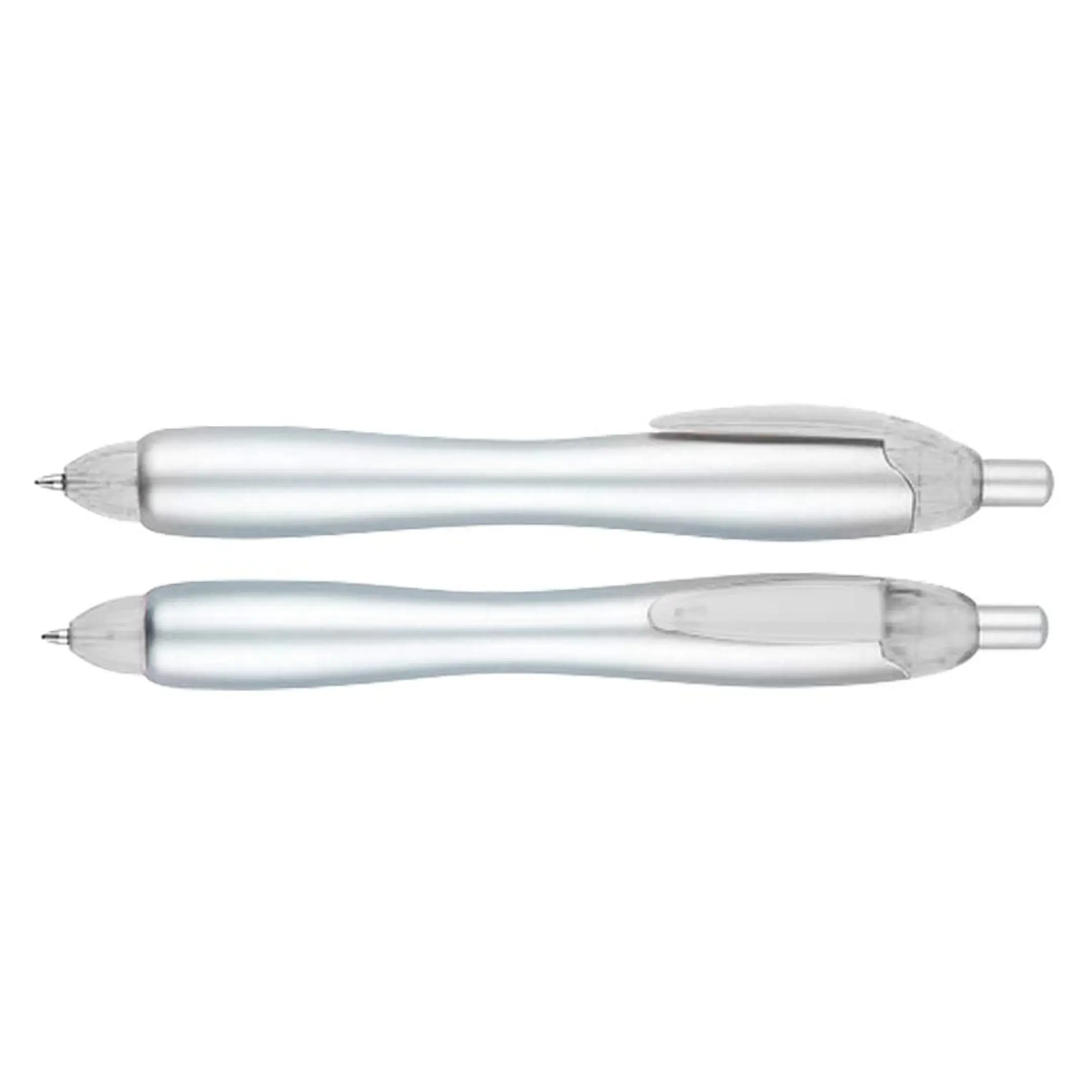 Bolígrafo Plástico Gordito Silver (Pack de 100 Lápices). 2