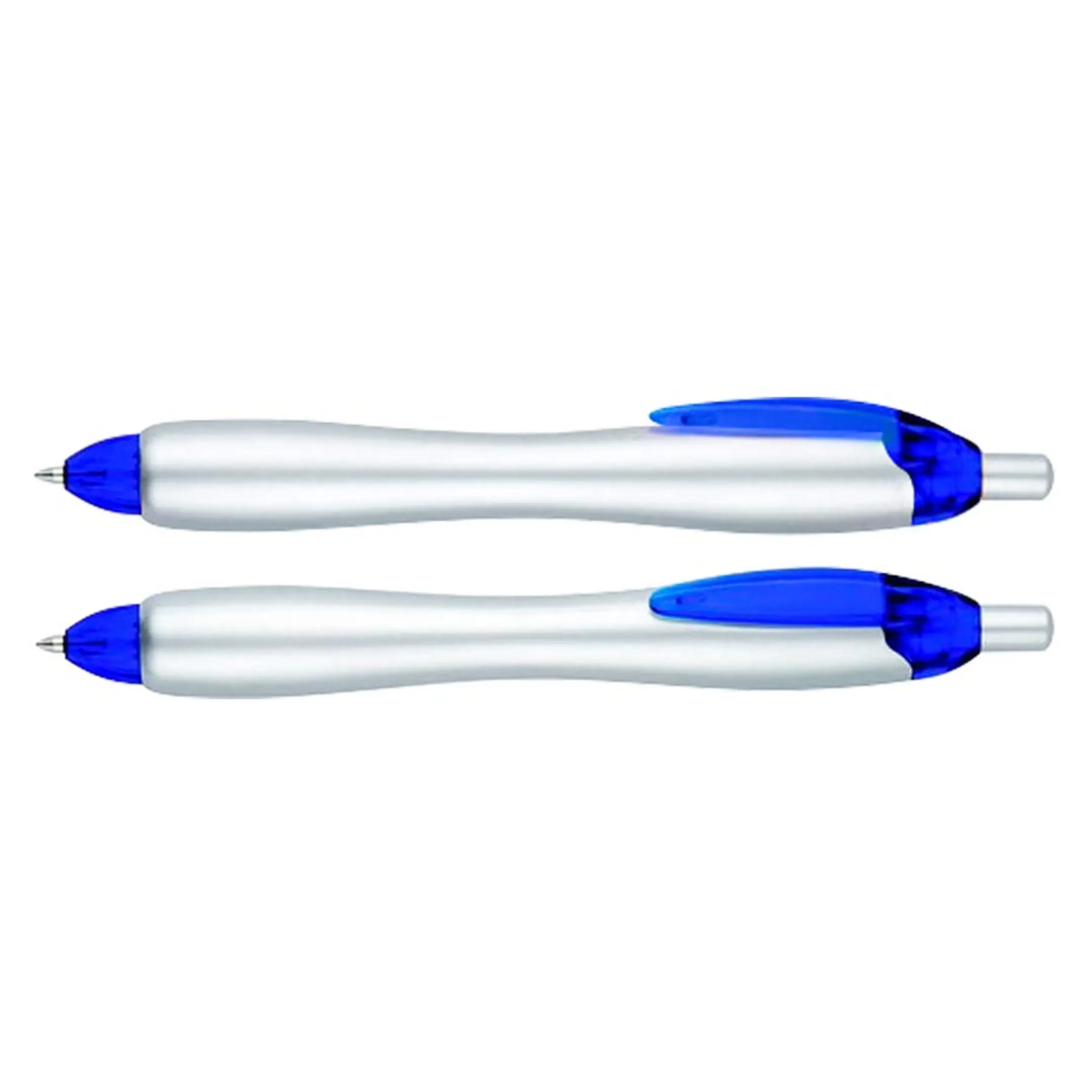 Bolígrafo Plástico Gordito Silver (Pack de 100 Lápices). 3