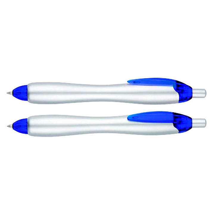 Bolígrafo Plástico Gordito Silver (Pack de 100 Lápices). 3
