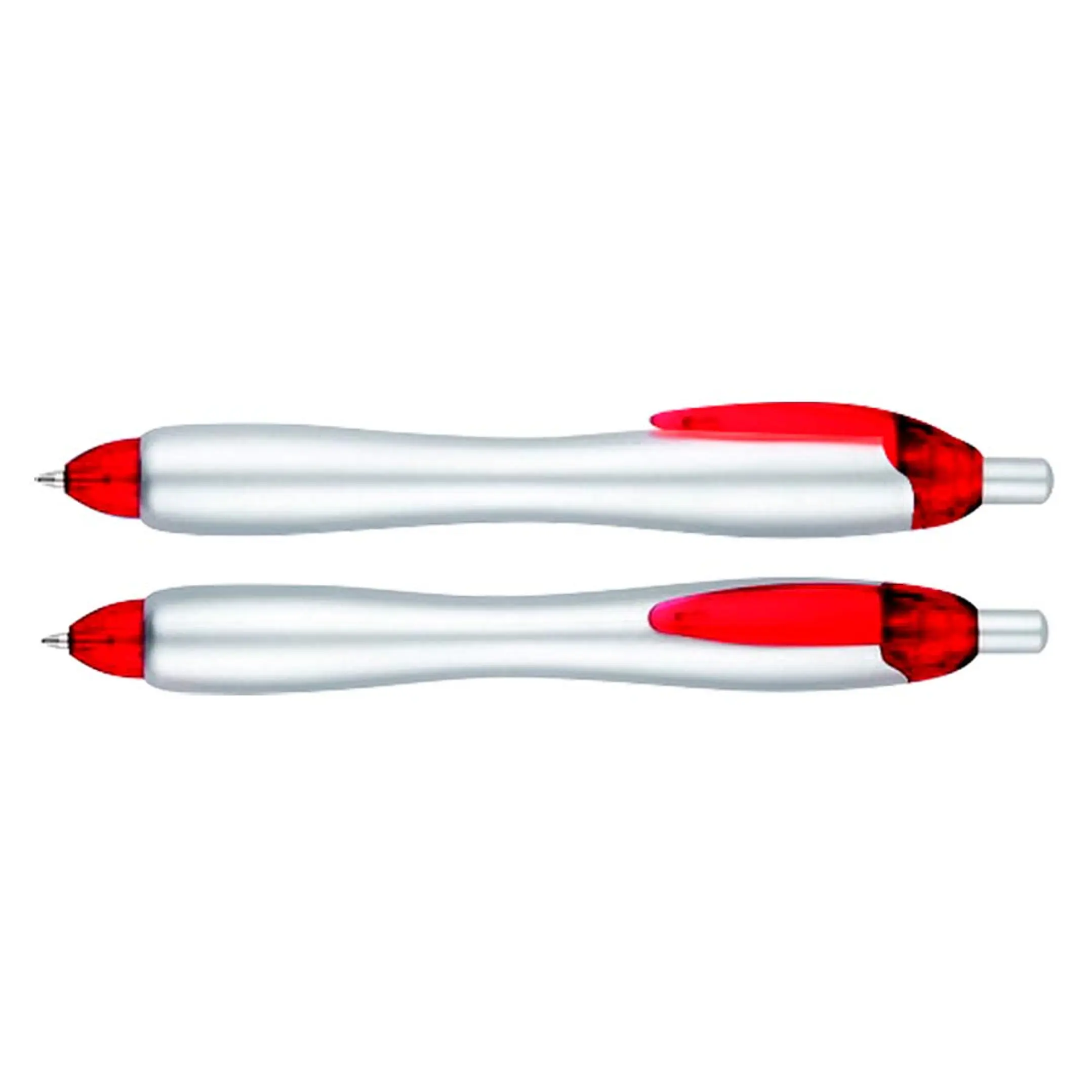Bolígrafo Plástico Gordito Silver (Pack de 100 Lápices). 4
