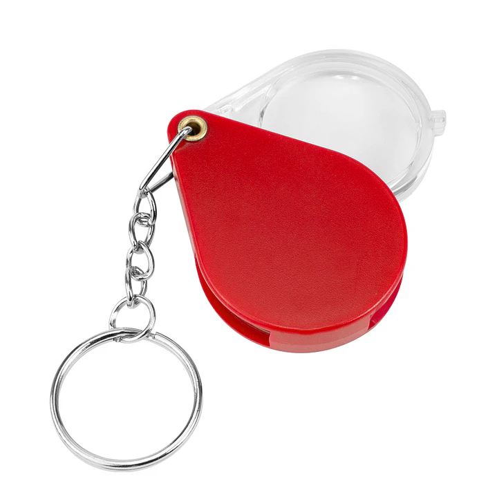 Llavero plástico con Lupa (Pack 50 Llaveros). 6