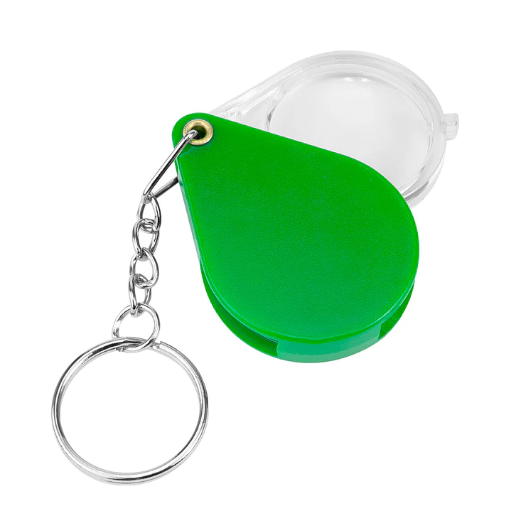 Llavero plástico con Lupa (Pack 50 Llaveros). 12