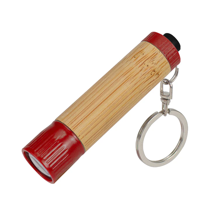 Llavero-Linterna LED cuerpo Bamboo (Pack 25 Llaveros). 3