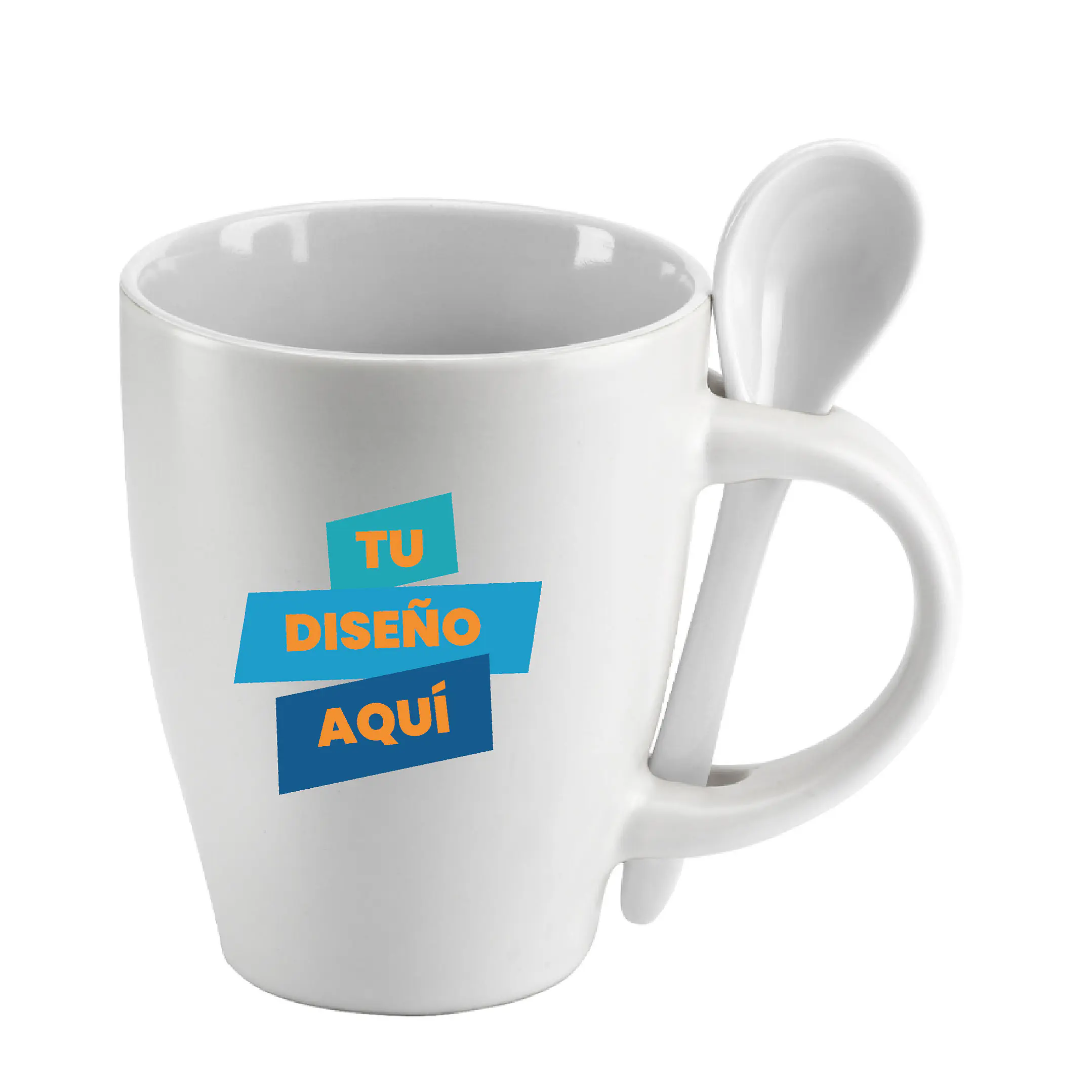 Tazón con Cuchara 320cc (Pack 30 Tazones). 1