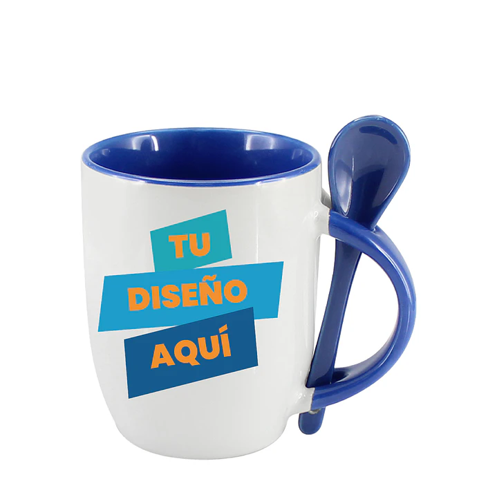 Tazón Cerámico Sublimación con Cuchara (Pack 30 Tazones). 1