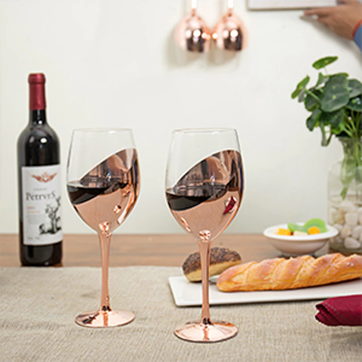 Set de 2 Copas de Vino Encobrizadas 5