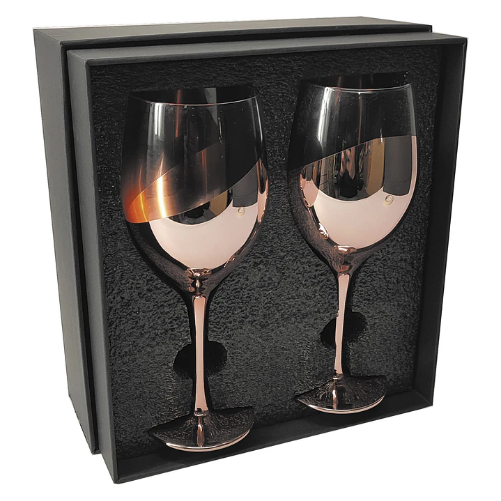 Set de 2 Copas de Vino Encobrizadas 1