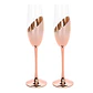 Set de 2 Copas Champagne Encobrizadas - Miniatura 4