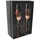 Set de 2 Copas Champagne Encobrizadas - Miniatura 1