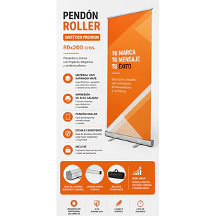 Pendon Roller Sintetico Premium 80x200 cms