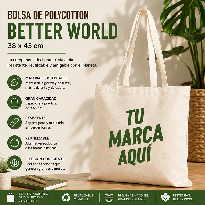 Bolsa Poly-Algodón (50 Unidades). 1
