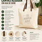 Bolsa de Compras Canvas asas Cuero (12 Unidades). - Miniatura 1