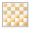 Arriendo de Tela 8x8 Checkerboard Dorado/Plata Matthews (2.4x2.4mt) 