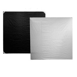 Arriendo de Tela Chimera Blanca/Negra 72x72 (180x180cm)