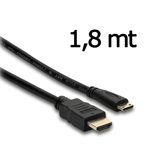 Arriendo de Cable HDMI a mini HDMI 1,8mt