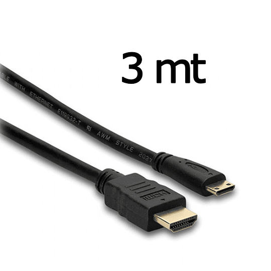 Arriendo de Cable HDMI a mini HDMI 3mt