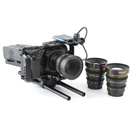 Arriendo de Kit Filmmaker Blackmagic Pocket 4K Avanzado con Maleta Veydra