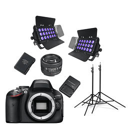 Arriendo de Cámara Canon UV con kit de luces UV