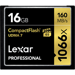 Arriendo de Tarjeta de Memoria CF Lexar 16 GB 1066x UDMA 7