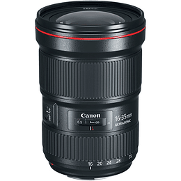 Arriendo de Lente Canon EF zoom 16-35 f2.8 III Serie L