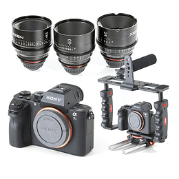 Arriendo de Camara Sony A7s II con maleta de 3 lentes XEEN