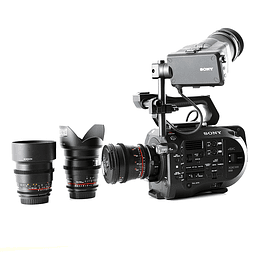 Arriendo de Camara Sony PXW FS7 con 3 lentes Rokinon Cine DS