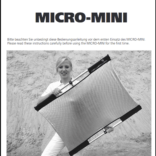 Manual de Armado de Reflector Sunbounce Micro Mini 60x90 cm