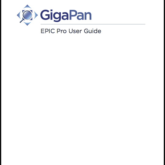 Manual del Cabezal Panoramico GigaPan- Epic Pro