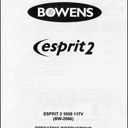 Manual Flash Bowens Esprit 1000